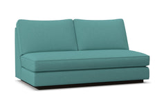 Harper Armless Apartment Size Sofa w/ Benchseat :: Leg Finish: Espresso