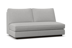 Harper Armless Apartment Size Sofa w/ Benchseat :: Leg Finish: Espresso