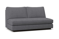 Harper Armless Apartment Size Sofa w/ Benchseat :: Leg Finish: Espresso