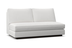 Harper Armless Apartment Size Sofa w/ Benchseat :: Leg Finish: Espresso