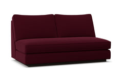 Harper Armless Apartment Size Sofa w/ Benchseat :: Leg Finish: Espresso