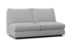 Harper Armless Apartment Size Sofa :: Leg Finish: Espresso