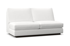 Harper Armless Apartment Size Sofa :: Leg Finish: Espresso
