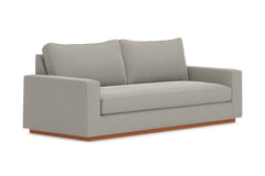 Harper Queen Size Sleeper Sofa Bed :: Leg Finish: Pecan / Sleeper Option: Memory Foam Mattress