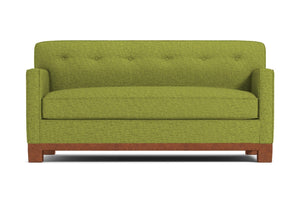 Harrison Ave Apartment Size Sleeper Sofa Bed :: Leg Finish: Pecan / Sleeper Option: Deluxe Innerspring Mattress