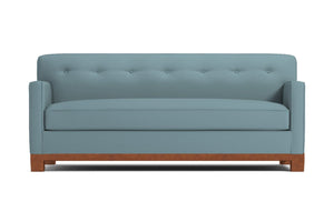 Harrison Ave Queen Size Sleeper Sofa Bed :: Leg Finish: Pecan / Sleeper Option: Memory Foam Mattress