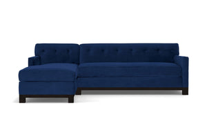 Harrison Ave 2pc Sleeper Sectional :: Leg Finish: Espresso / Configuration: LAF - Chaise on the Left / Sleeper Option: Memory Foam Mattress