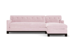 Harrison Ave 2pc Sleeper Sectional :: Leg Finish: Espresso / Configuration: RAF - Chaise on the Right / Sleeper Option: Deluxe Innerspring Mattress