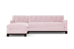 Harrison Ave 2pc Sleeper Sectional :: Leg Finish: Espresso / Configuration: LAF - Chaise on the Left / Sleeper Option: Deluxe Innerspring Mattress