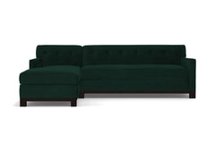 Harrison Ave 2pc Sleeper Sectional :: Leg Finish: Espresso / Configuration: LAF - Chaise on the Left / Sleeper Option: Memory Foam Mattress