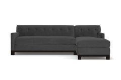 Harrison Ave 2pc Sleeper Sectional :: Leg Finish: Espresso / Configuration: RAF - Chaise on the Right / Sleeper Option: Deluxe Innerspring Mattress