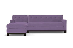 Harrison Ave 2pc Sleeper Sectional :: Leg Finish: Espresso / Configuration: LAF - Chaise on the Left / Sleeper Option: Deluxe Innerspring Mattress