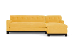 Harrison Ave 2pc Sleeper Sectional :: Leg Finish: Espresso / Configuration: RAF - Chaise on the Right / Sleeper Option: Deluxe Innerspring Mattress