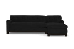 Harrison Ave 2pc Sleeper Sectional :: Leg Finish: Espresso / Configuration: RAF - Chaise on the Right / Sleeper Option: Deluxe Innerspring Mattress