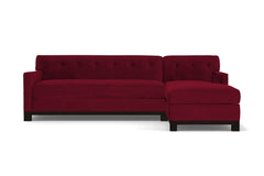 Harrison Ave 2pc Sleeper Sectional :: Leg Finish: Espresso / Configuration: RAF - Chaise on the Right / Sleeper Option: Deluxe Innerspring Mattress