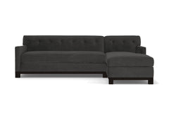 Harrison Ave 2pc Sleeper Sectional :: Leg Finish: Espresso / Configuration: RAF - Chaise on the Right / Sleeper Option: Deluxe Innerspring Mattress