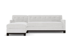 Harrison Ave 2pc Sleeper Sectional :: Leg Finish: Espresso / Configuration: LAF - Chaise on the Left / Sleeper Option: Deluxe Innerspring Mattress