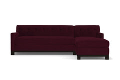 Harrison Ave 2pc Sleeper Sectional :: Leg Finish: Espresso / Configuration: RAF - Chaise on the Right / Sleeper Option: Deluxe Innerspring Mattress