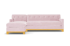 Harrison Ave 2pc Sleeper Sectional :: Leg Finish: Natural / Configuration: LAF - Chaise on the Left / Sleeper Option: Memory Foam Mattress