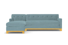 Harrison Ave 2pc Sleeper Sectional :: Leg Finish: Natural / Configuration: LAF - Chaise on the Left / Sleeper Option: Memory Foam Mattress
