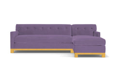 Harrison Ave 2pc Sleeper Sectional :: Leg Finish: Natural / Configuration: RAF - Chaise on the Right / Sleeper Option: Memory Foam Mattress
