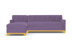Harrison Ave 2pc Sleeper Sectional :: Leg Finish: Natural / Configuration: LAF - Chaise on the Left / Sleeper Option: Memory Foam Mattress