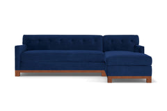 Harrison Ave 2pc Sectional Sofa :: Leg Finish: Pecan / Configuration: RAF - Chaise on the Right