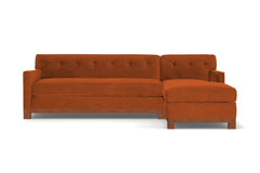 Harrison Ave 2pc Sectional Sofa :: Leg Finish: Pecan / Configuration: RAF - Chaise on the Right