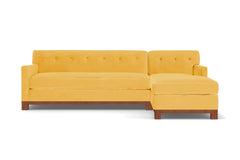 Harrison Ave 2pc Sectional Sofa :: Leg Finish: Pecan / Configuration: RAF - Chaise on the Right