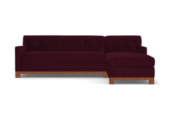 Harrison Ave 2pc Sectional Sofa :: Leg Finish: Pecan / Configuration: RAF - Chaise on the Right