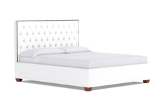 Huntley Drive Upholstered Bed :: Leg Finish: Pecan / Size: King