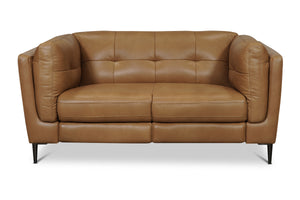 Kendrick Leather Loveseat with Power Footrests