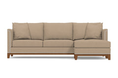 La Brea 2pc Sectional Sofa :: Leg Finish: Pecan / Configuration: RAF - Chaise on the Right