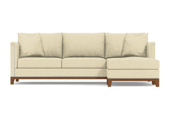 La Brea 2pc Sectional Sofa :: Leg Finish: Pecan / Configuration: RAF - Chaise on the Right