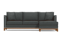 La Brea 2pc Sectional Sofa :: Leg Finish: Pecan / Configuration: RAF - Chaise on the Right