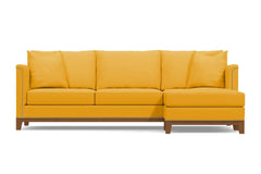 La Brea 2pc Sectional Sofa :: Leg Finish: Pecan / Configuration: RAF - Chaise on the Right