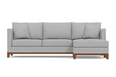 La Brea 2pc Sectional Sofa :: Leg Finish: Pecan / Configuration: RAF - Chaise on the Right