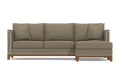 La Brea 2pc Sectional Sofa :: Leg Finish: Pecan / Configuration: RAF - Chaise on the Right