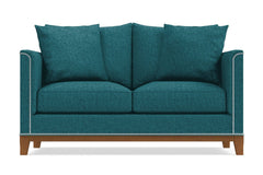 La Brea Twin Size Sleeper Sofa Bed :: Leg Finish: Pecan / Sleeper Option: Deluxe Innerspring Mattress