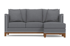 La Brea Reversible Chaise Sleeper Sofa Bed :: Leg Finish: Pecan / Sleeper Option: Deluxe Innerspring Mattress
