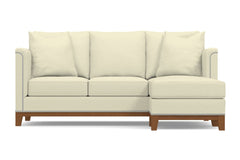 La Brea Reversible Chaise Sleeper Sofa Bed :: Leg Finish: Pecan / Sleeper Option: Deluxe Innerspring Mattress