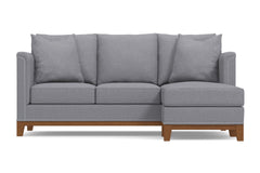 La Brea Reversible Chaise Sleeper Sofa Bed :: Leg Finish: Pecan / Sleeper Option: Deluxe Innerspring Mattress