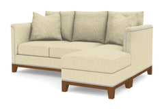 La Brea Reversible Chaise Sleeper Sofa Bed :: Leg Finish: Pecan / Sleeper Option: Deluxe Innerspring Mattress