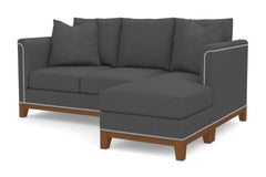 La Brea Reversible Chaise Sleeper Sofa Bed :: Leg Finish: Pecan / Sleeper Option: Deluxe Innerspring Mattress