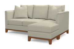La Brea Reversible Chaise Sleeper Sofa Bed :: Leg Finish: Pecan / Sleeper Option: Deluxe Innerspring Mattress