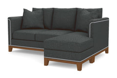 La Brea Reversible Chaise Sleeper Sofa Bed :: Leg Finish: Pecan / Sleeper Option: Deluxe Innerspring Mattress