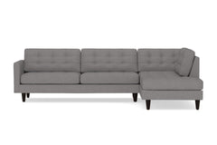 Lexington 2pc Sectional Sofa :: Leg Finish: Espresso / Configuration: RAF - Chaise on the Right