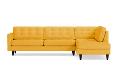 Lexington 2pc Sectional Sofa :: Leg Finish: Espresso / Configuration: RAF - Chaise on the Right