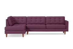 Lexington 2pc Sectional Sofa :: Leg Finish: Pecan / Configuration: LAF - Chaise on the Left