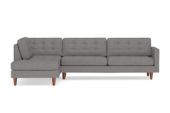 Lexington 2pc Sectional Sofa :: Leg Finish: Pecan / Configuration: LAF - Chaise on the Left